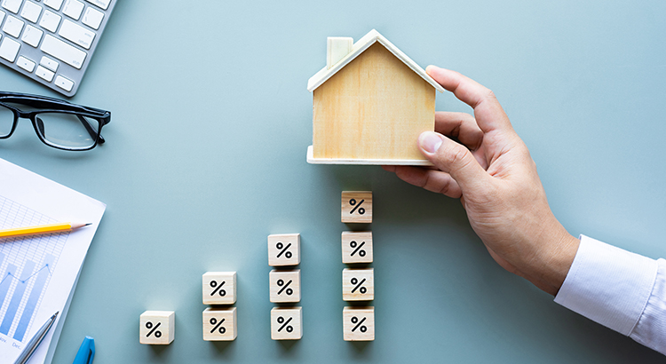 Property interest rate,finance loan increase.investment planning.business real estate.profit of banking.economy crisis effect of coronavirus outbreak.expenses of worker